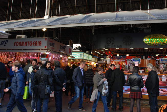 Paradas de La Boquería. Barcelona Paradas de La Boquería. Barcelona