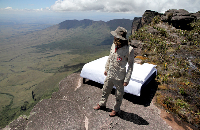 Aaron Chervenak en el Monte Roraima Aaron Chervenak en el Monte Roraima
