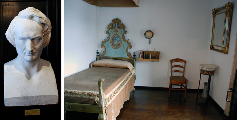Busto y habitación de Victor Hugo. Pasai Donibane. Pasaia Busto y habitación de Victor Hugo. Pasai Donibane. Pasaia