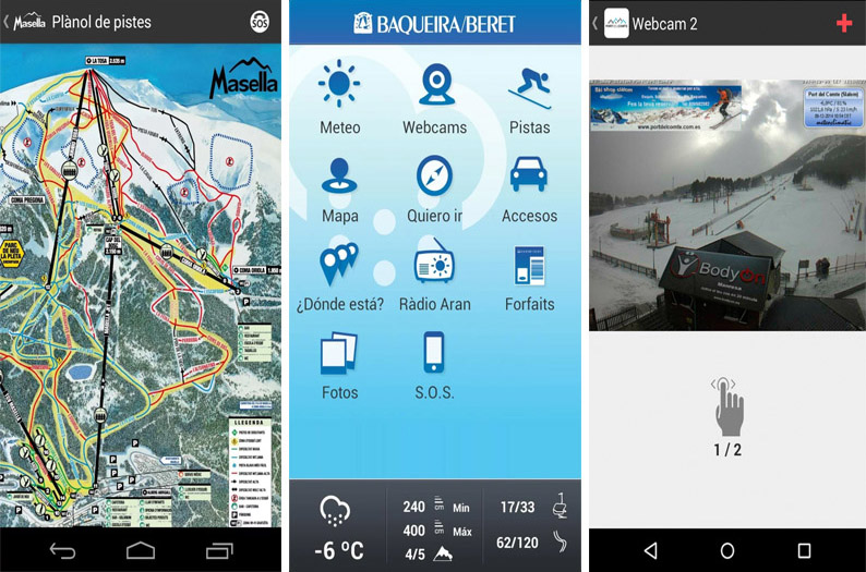Aplicaciones de las estaciones de esquí de Cataluña Aplicaciones de las estaciones de esquí de Cataluña