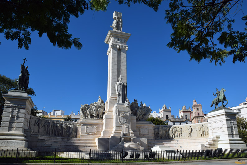 Monumento a las Cortes. Plaza de España, Cádiz Monumento a las Cortes. Plaza de España, Cádiz