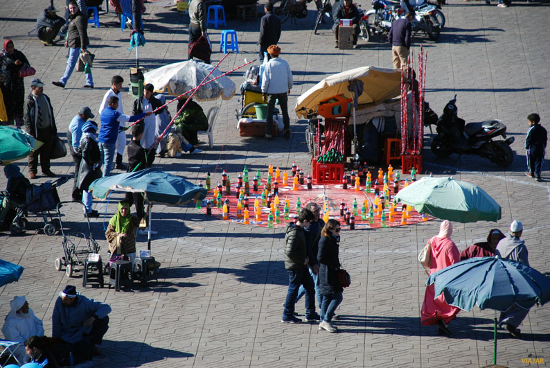 Yamaa el-Fna, el gran escenario de Marrakech Yamaa el-Fna, el gran escenario de Marrakech