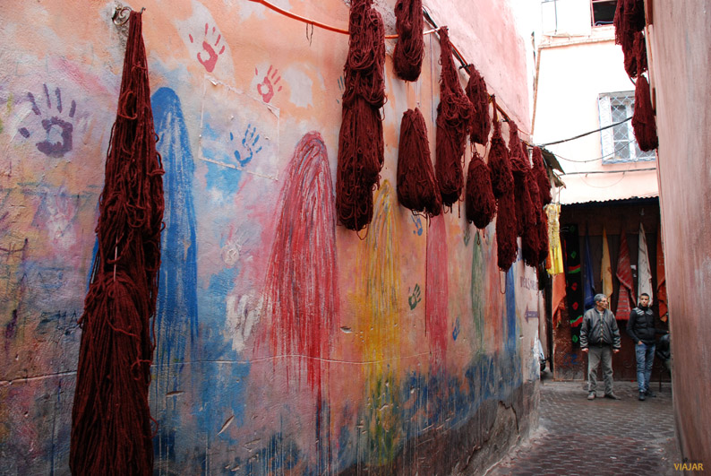 Zoco de los tintoreros. Marrakech Zoco de los tintoreros. Marrakech