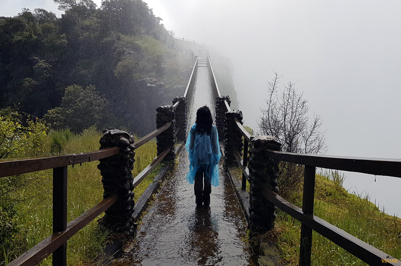 Empapada bajo el humo que truena. Cataratas Victoria. Zambia Empapada bajo el humo que truena. Cataratas Victoria. Zambia