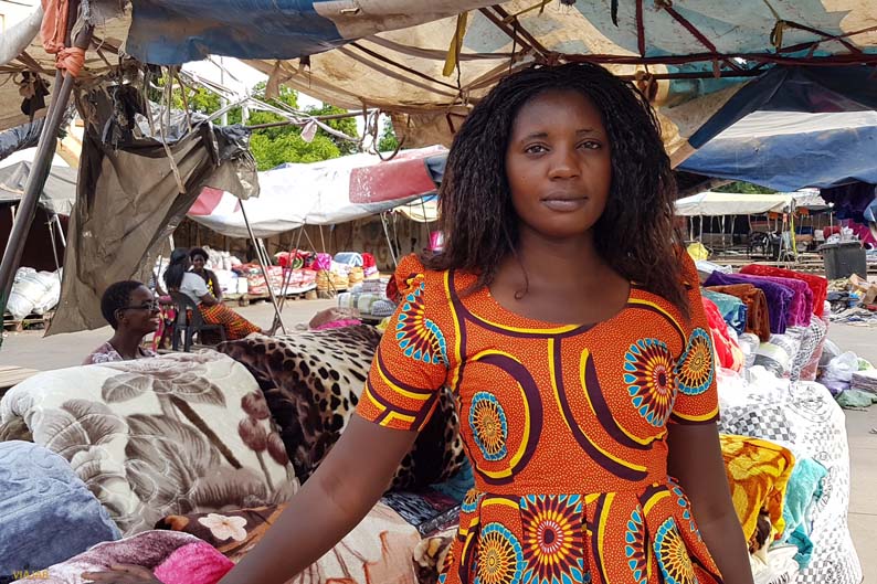 Vendedora del mercado de Livingstone. Zambia Mercado de Livingstone. Zambia