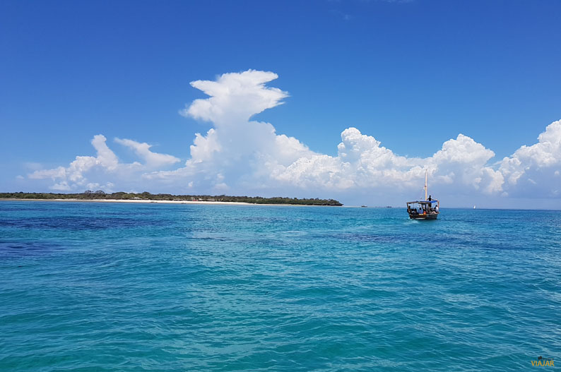 Navegando en un dhow. Safari Blue Navegando en un dhow. Safari Blue