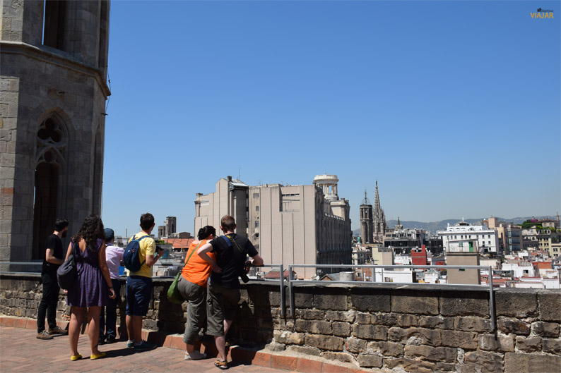 Barcelona desde las terrazas de Santa María del Mar Barcelona desde las terrazas de Santa Maria del Mar