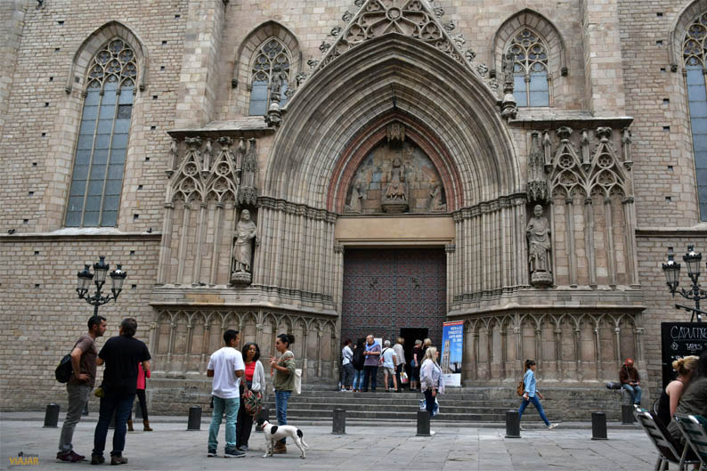 Portal Mayor. Basílica de Santa María del Mar  Basilica de Santa Maria del Mar
